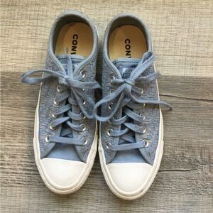 Converse All Stars. unique Y2K vintage style woven canvas shoes